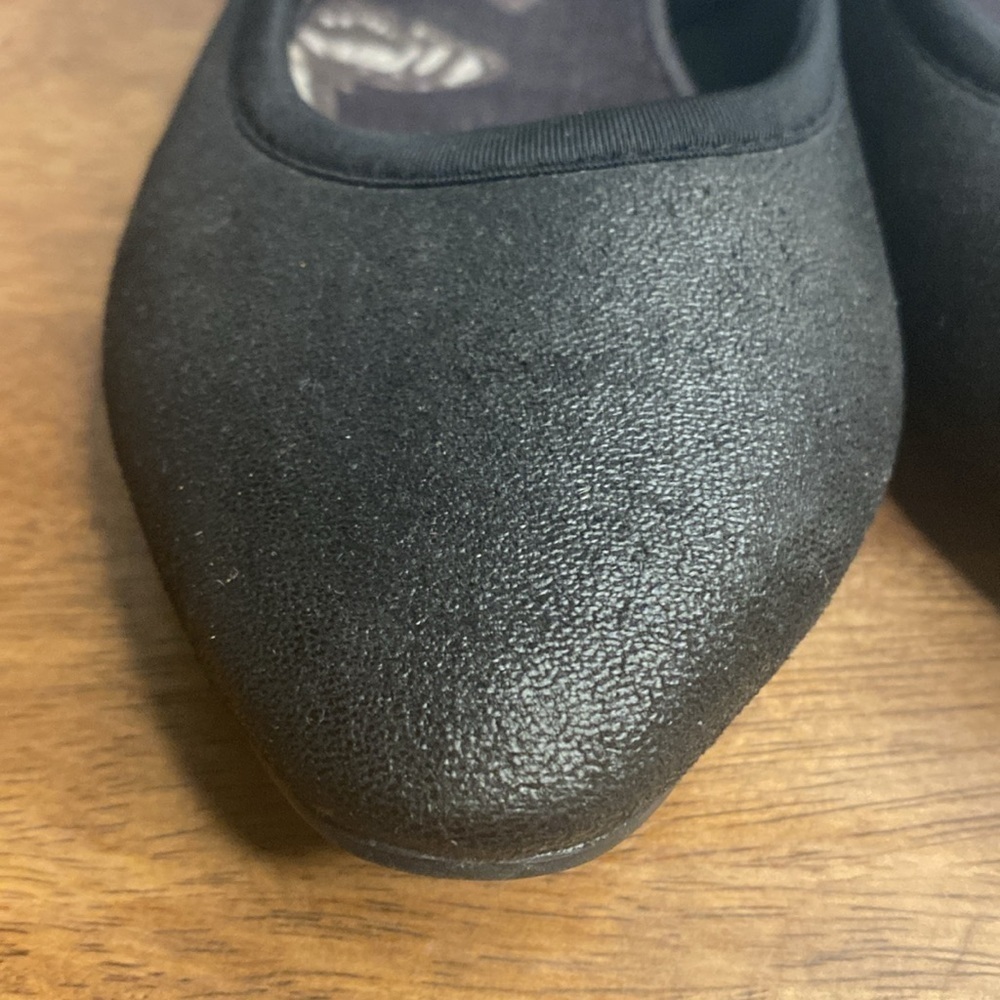 Skechers Black Ballet Flats Comfy Slip On Round Toe Fabric Shoes Size 10 - Picture 6 of 13